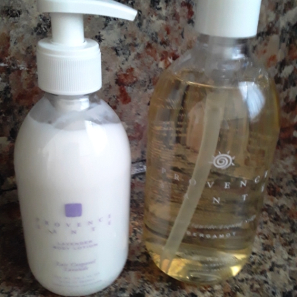 Provence Sante body lotion and liquid soap